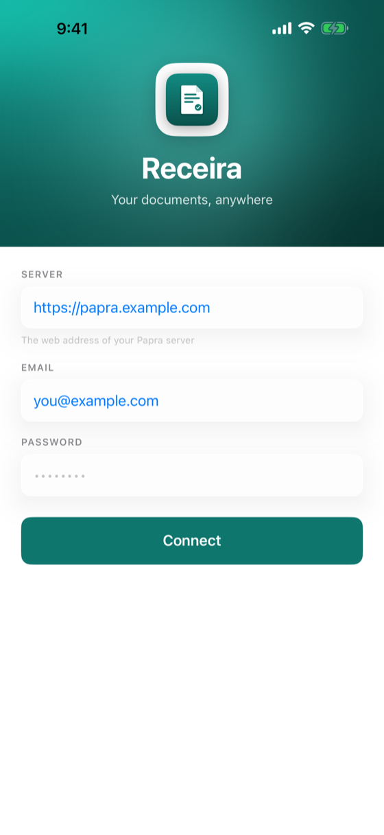 Connect to your Papra server